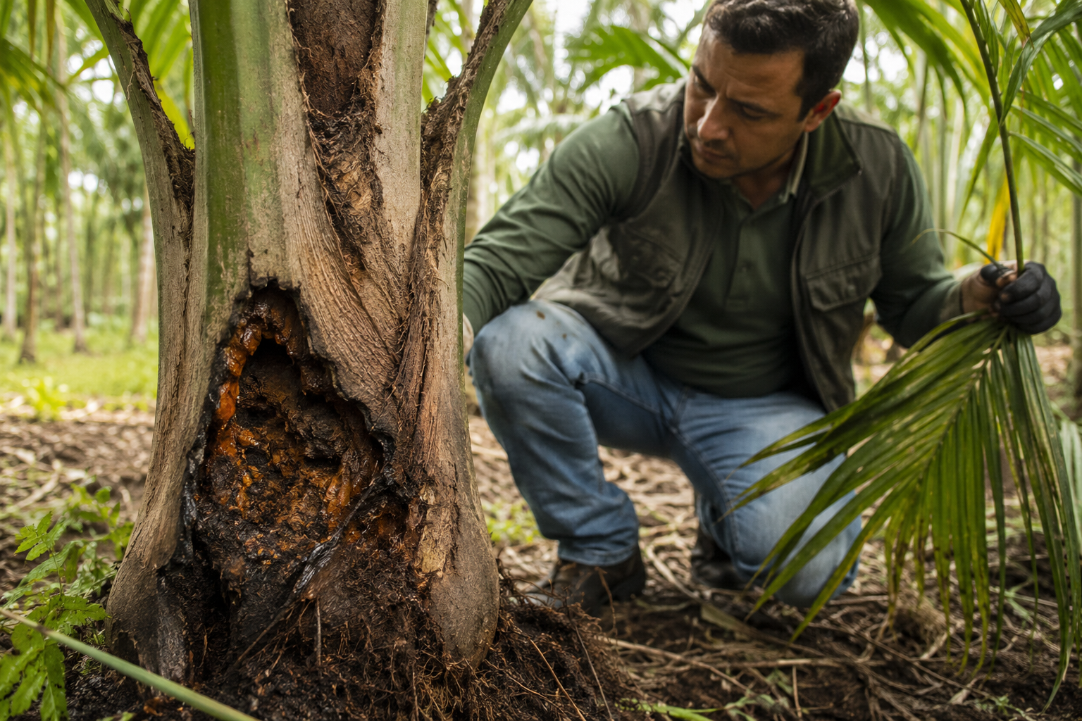 Trichoderma ganha espaço no controle da podridão da pupunheira