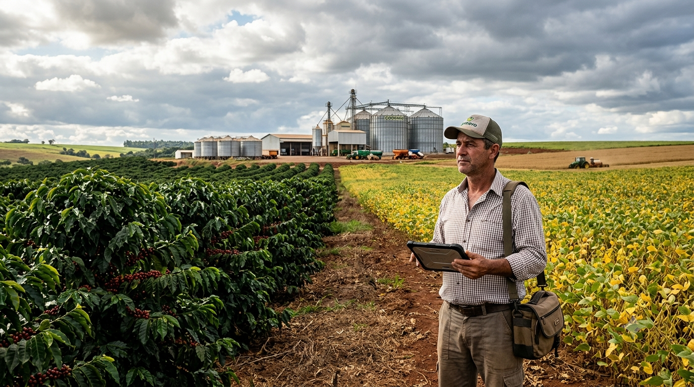Coopama diversifica negócios e mostra como grãos e café podem sustentar a rentabilidade rural