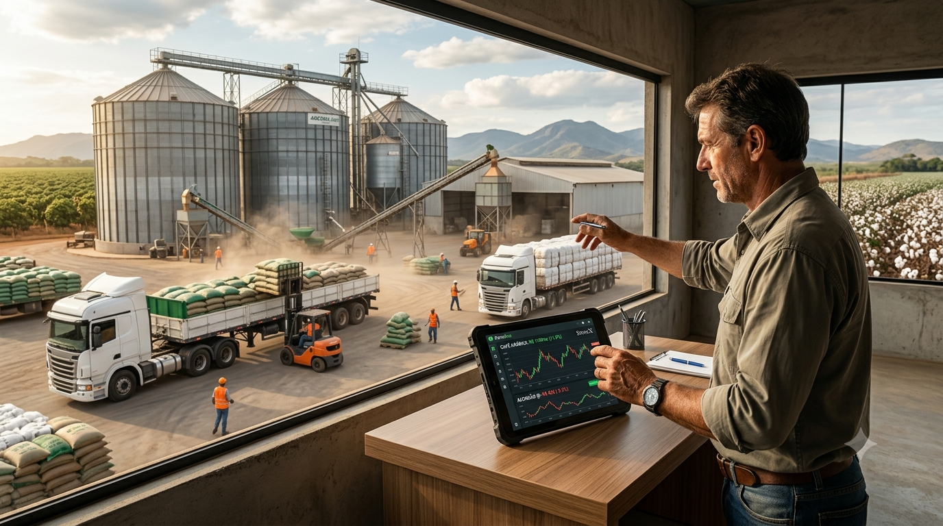 StoneX leva a comercialização de café e algodão para o digital: o que isso muda na fazenda
