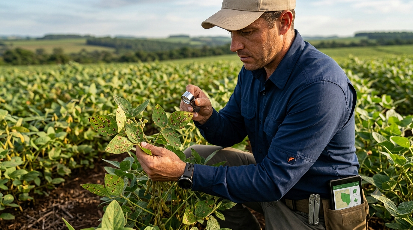 Nova dinâmica das doenças da soja exige manejo mais regional e estratégico